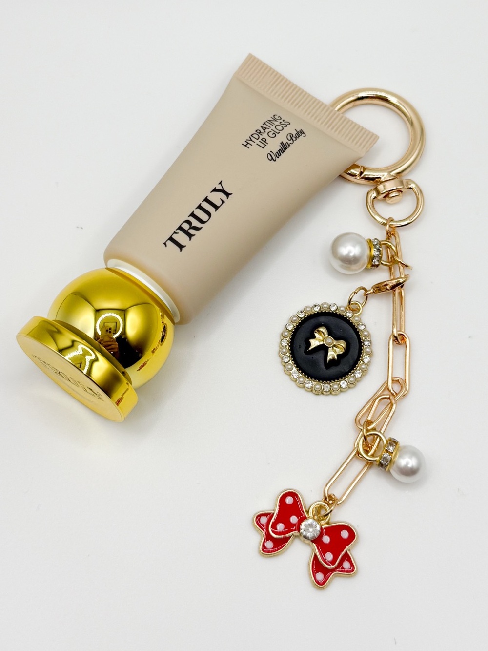 Truly Vanilla Baby Lip Gloss + 33 Tabs Cherry Jubilee Charm